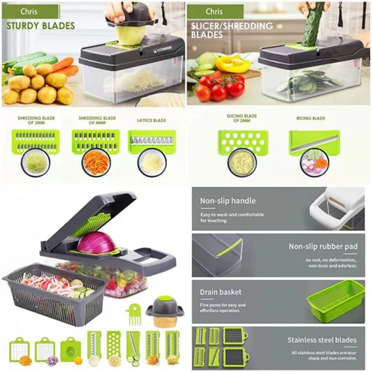 16-in-1 Vegetable Cutter Fruit Slicer