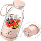 Mini Juicer Blender – USB Electric Smoothie Maker Bottle – 6 Blade, 380ml, for Travel, Gym & Kitchen – Mini Fruit Mixer