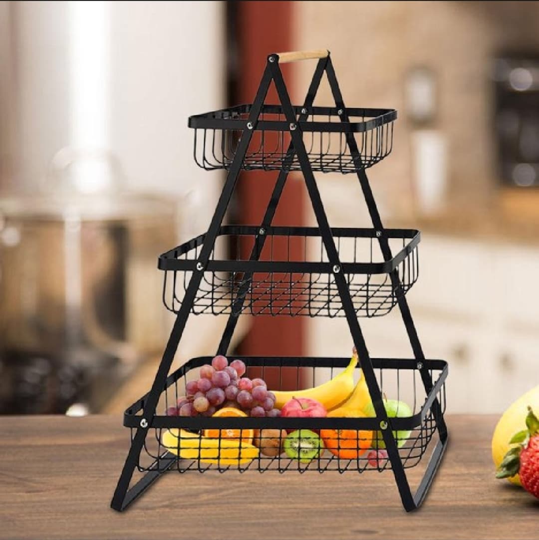 Metal 3 Layer Fruit Basket