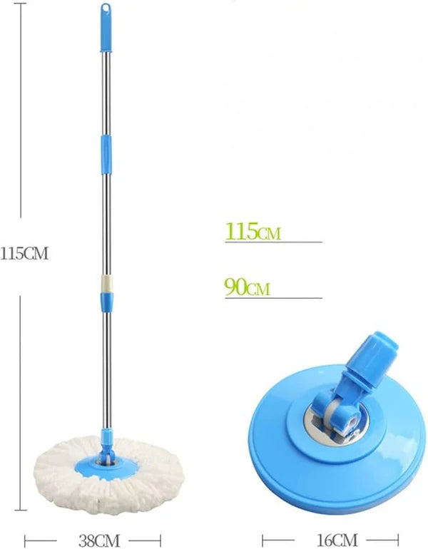 Spin Mop and Bucket Set 360 Spin Mop and Bucket Set with 2 Microfiber Mop Pads,Mop and Bucket System with