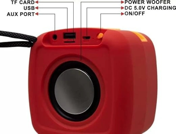 Speaker X911 | Wireless Portable Bluetooth Speaker | USB Stereo | Micro SD | FM Radio | AUX Support | High-Quality Sound | Multi-Color