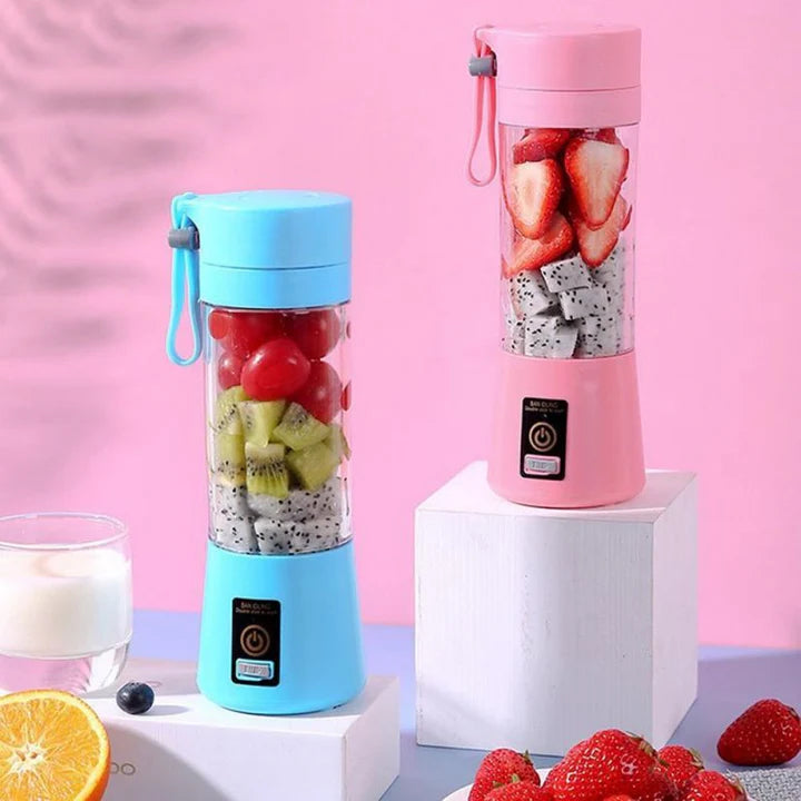 Portable Blender Mini Mixer Electric Juicer Machine Fresh Fruit Juice Blender Smoothie Maker Blender Cup Bottle A Travel Kitchen