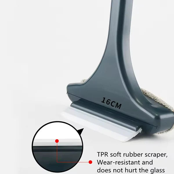 Multifunctional Screen Brush, 2-in-1 Window Cleaning Brush, Retractable Window Cleaning Tool Wet and Dry Glass Cleaning Brush