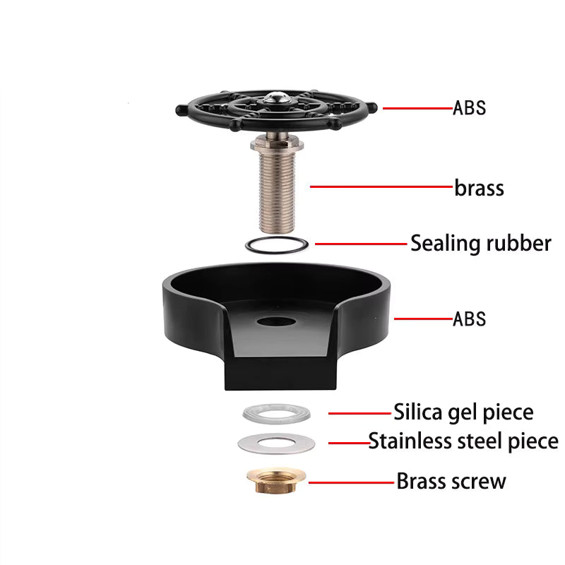 Automatic Cup Washer , Kitchen Sink | Glass Rinser | Faucet Attachment for Kitchen Sink | Sink Glass Washer Bottle Rinser for Kitchen Bar | Quick Rinser