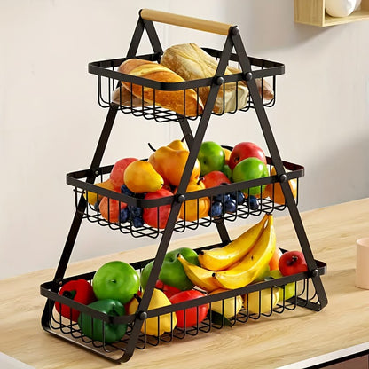Metal 3 Layer Fruit Basket
