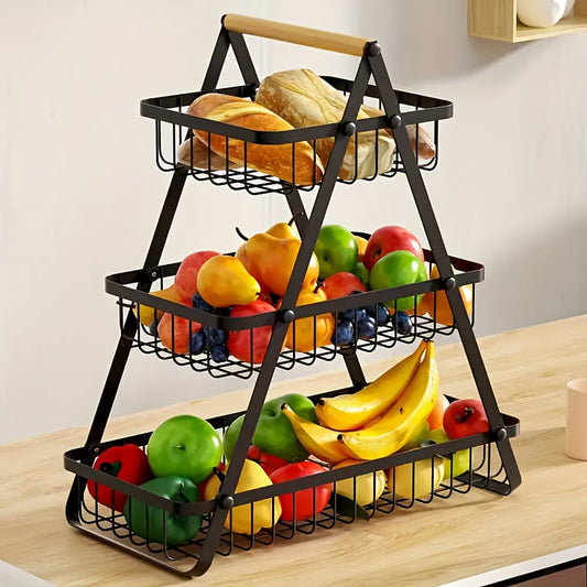 Metal 3 Layer Fruit Basket