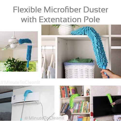 Micro Fiber Flexible Fan & Ceiling Duster with Long Handle