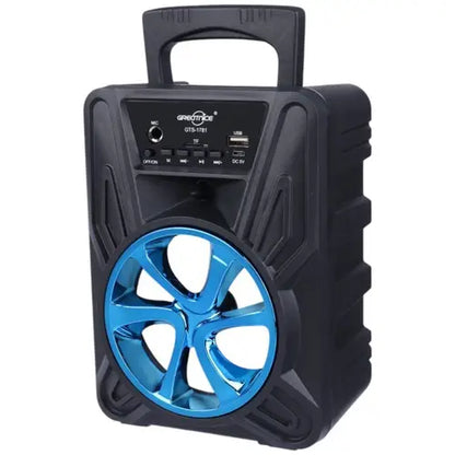 Original Portable Bluetooth Wireless Speaker With FREE Microphone ~ Rechargeable Big Sound System Loud Speaker with Mic ~ High Stereo Bass & Woofer Home MP3 Player Mobile Speaker for PC Computer & Laptop ~ Support USB, SD Card, FM Radio ~ FunBug