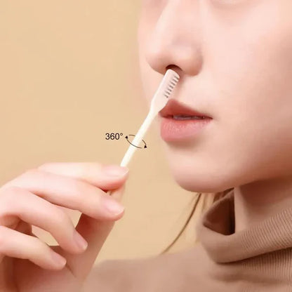 Pack of 2 & 2IN1 Portable Nose Hair Trimmers Waterproof Double Head Nose Hair Removal Washable