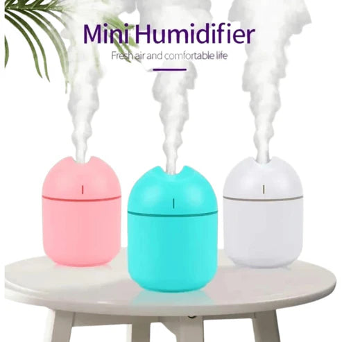 Mini Humidifier – Compact USB Cool Mist Maker with Soft LED Light