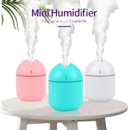 Mini Humidifier – Compact USB Cool Mist Maker with Soft LED Light
